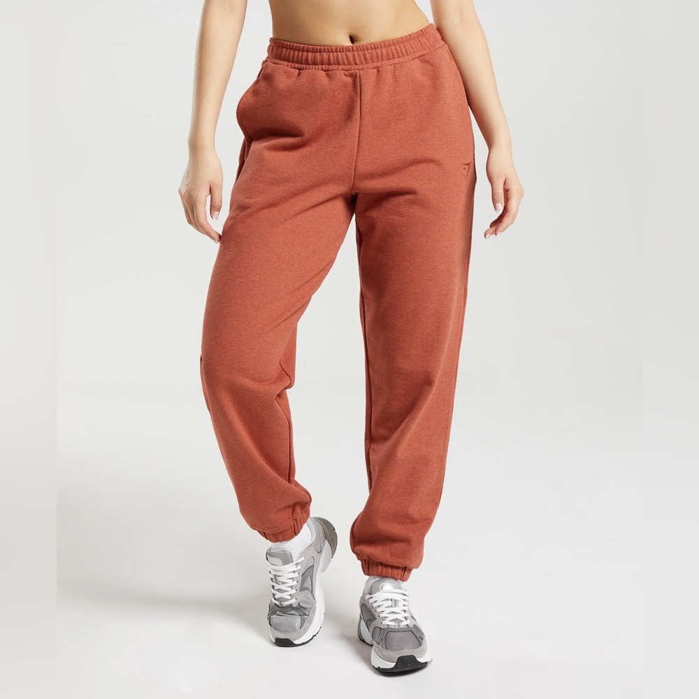 Gymshark Rest Day Sweats Joggers - Cinnamon Brown Marl